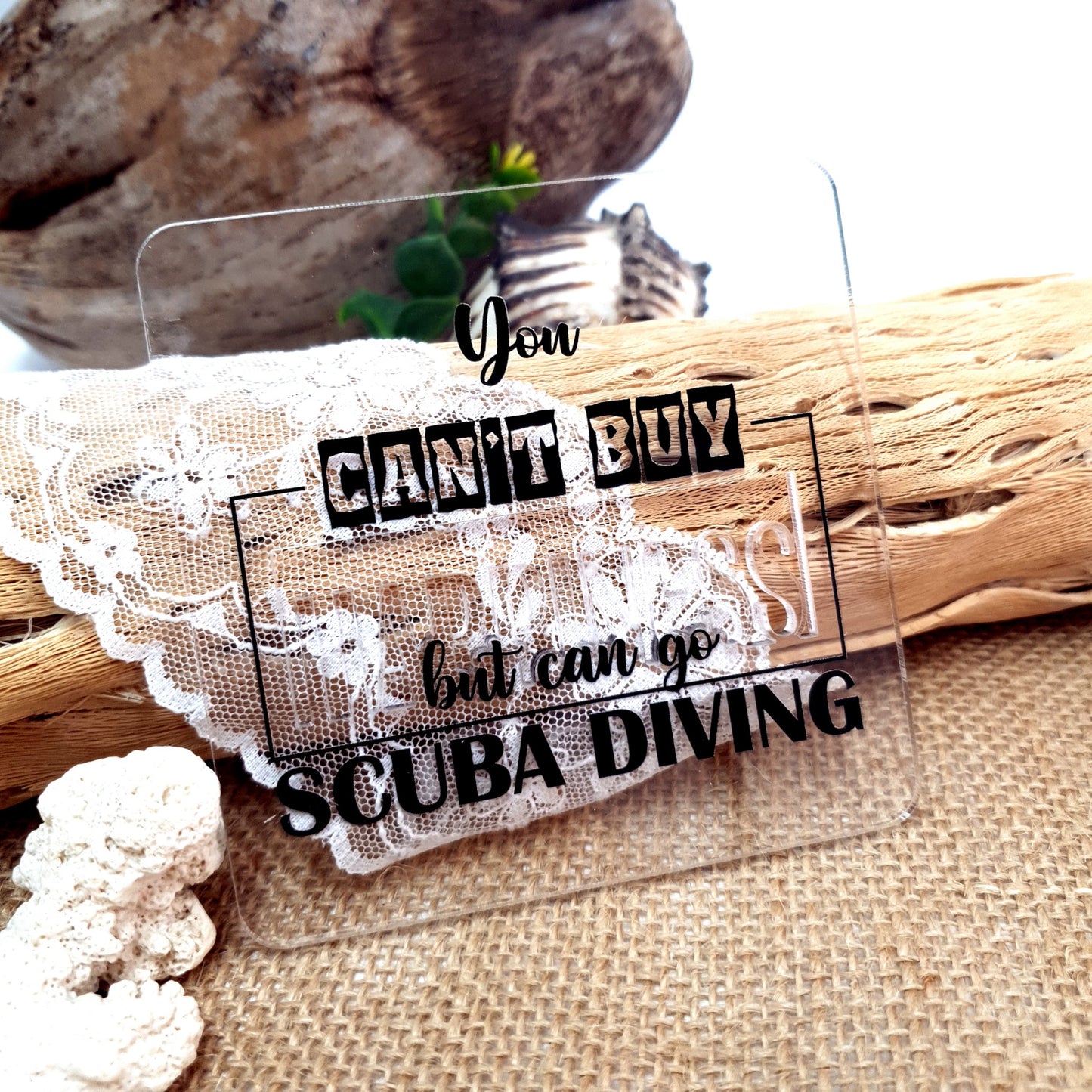Acrylic Dive Coaster - Happiness