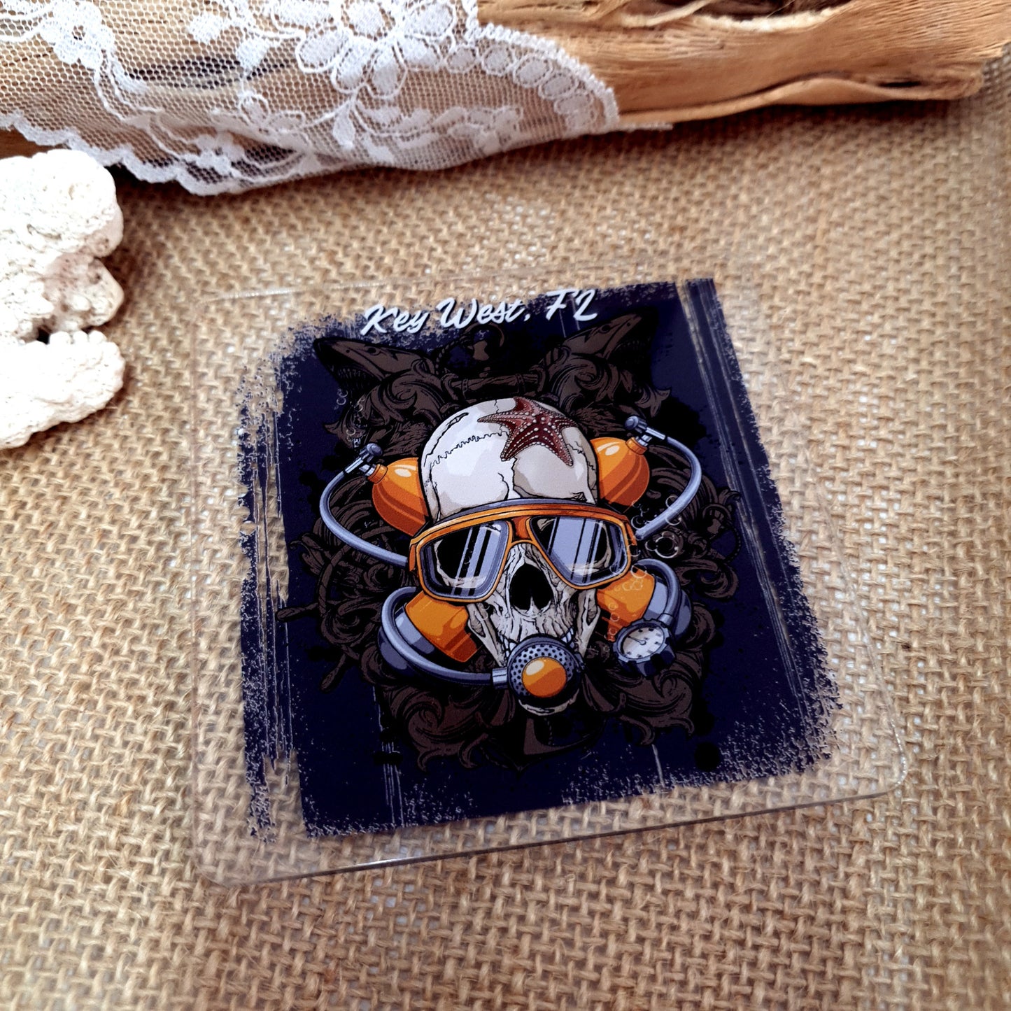Acrylic Dive Coaster - Skull