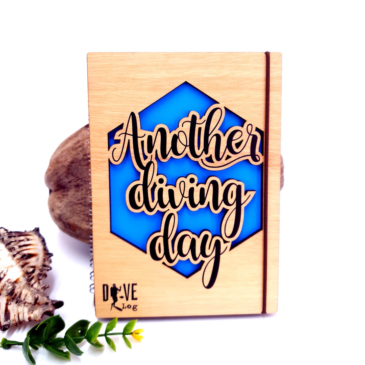 Another Diving Day- Wooden Dive Log