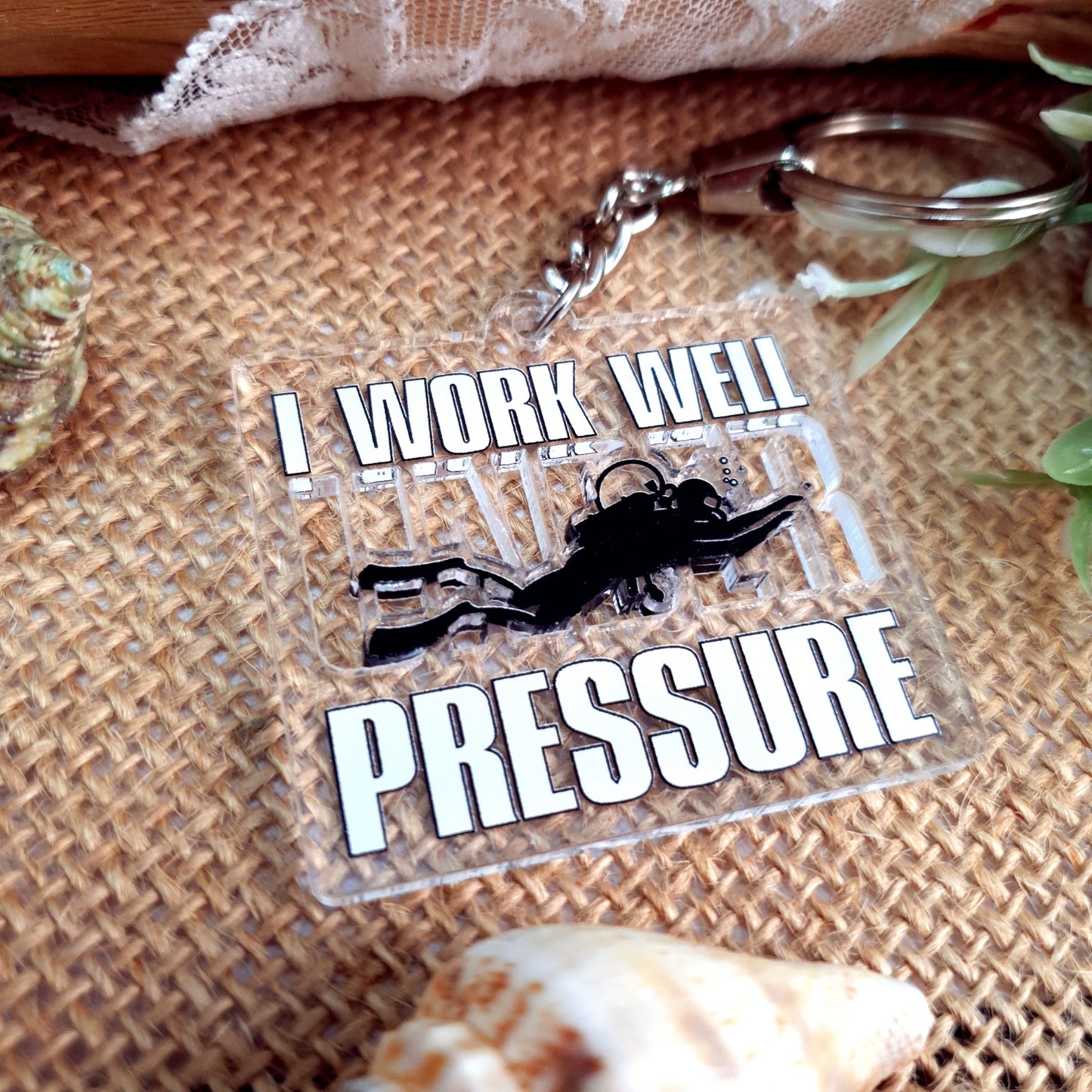 Acrylic Dive Keychain
