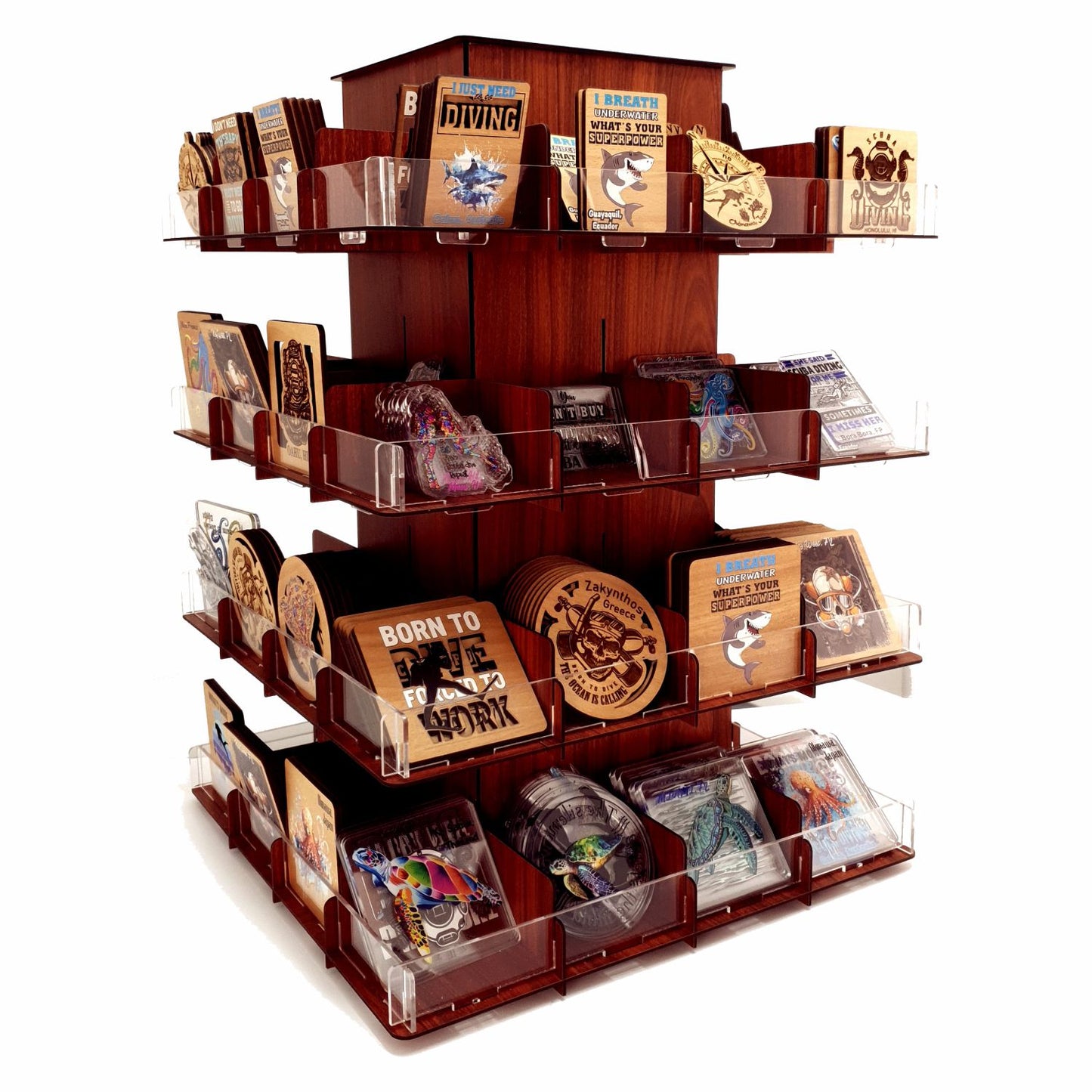 Wooden Stand Magnets and Coasters