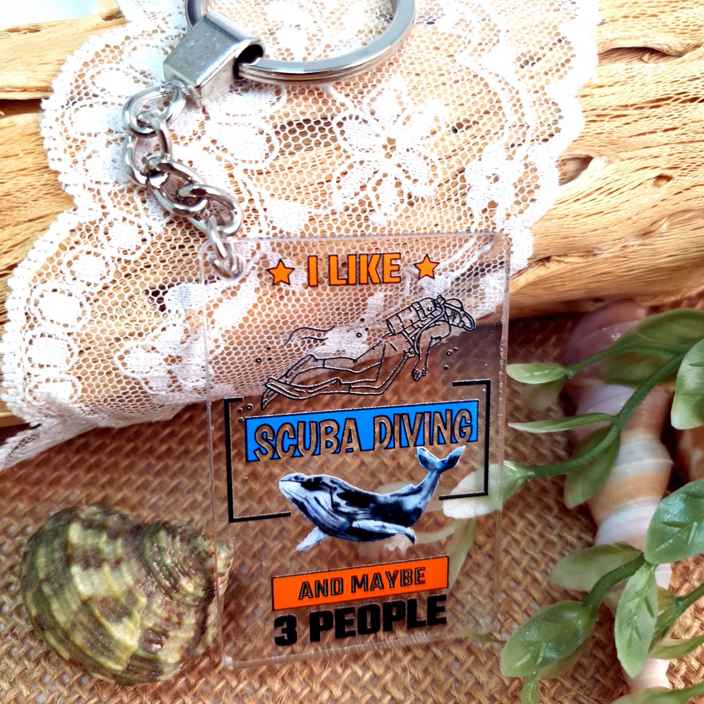 Dive Keychain I Like Scuba