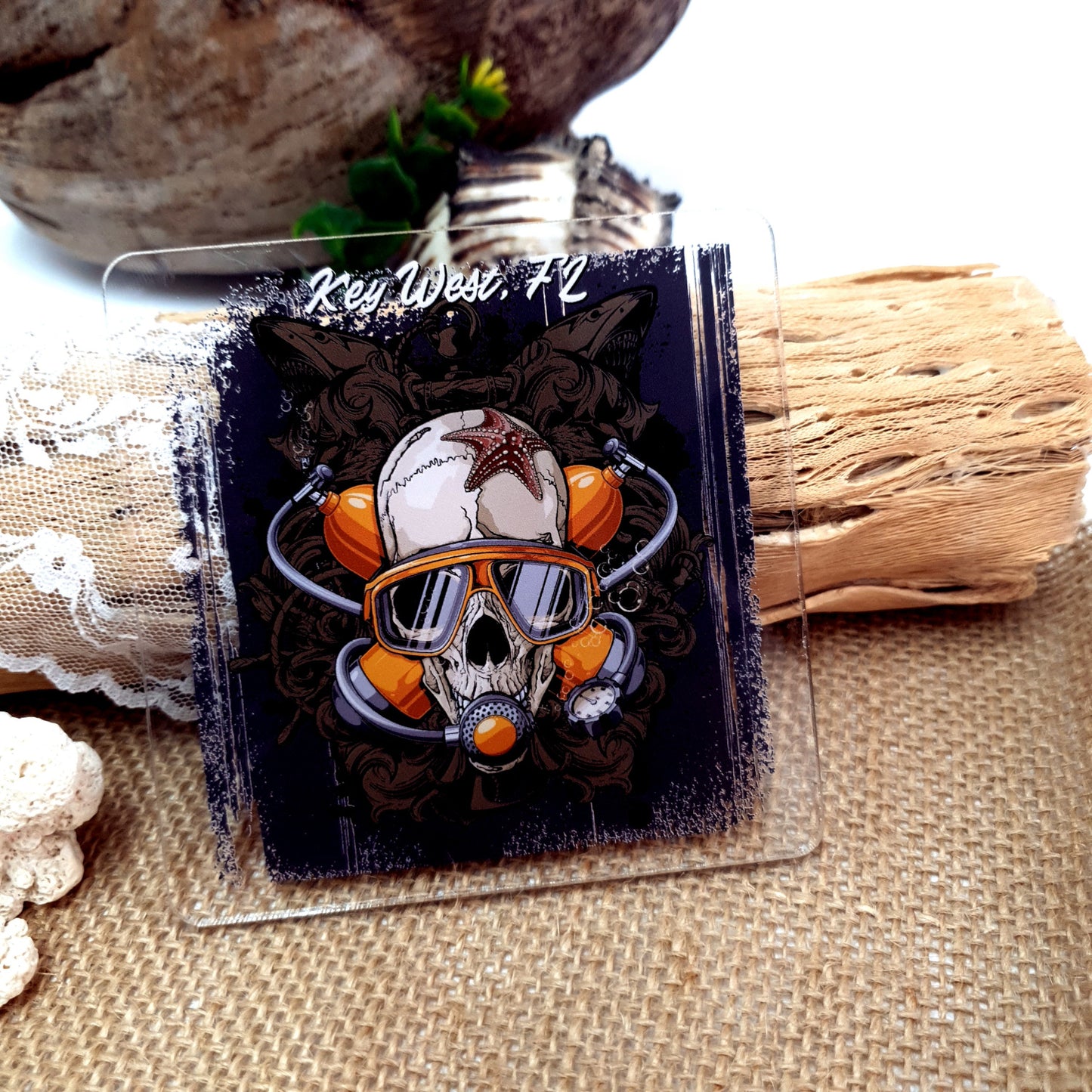 Acrylic Dive Coaster - Skull