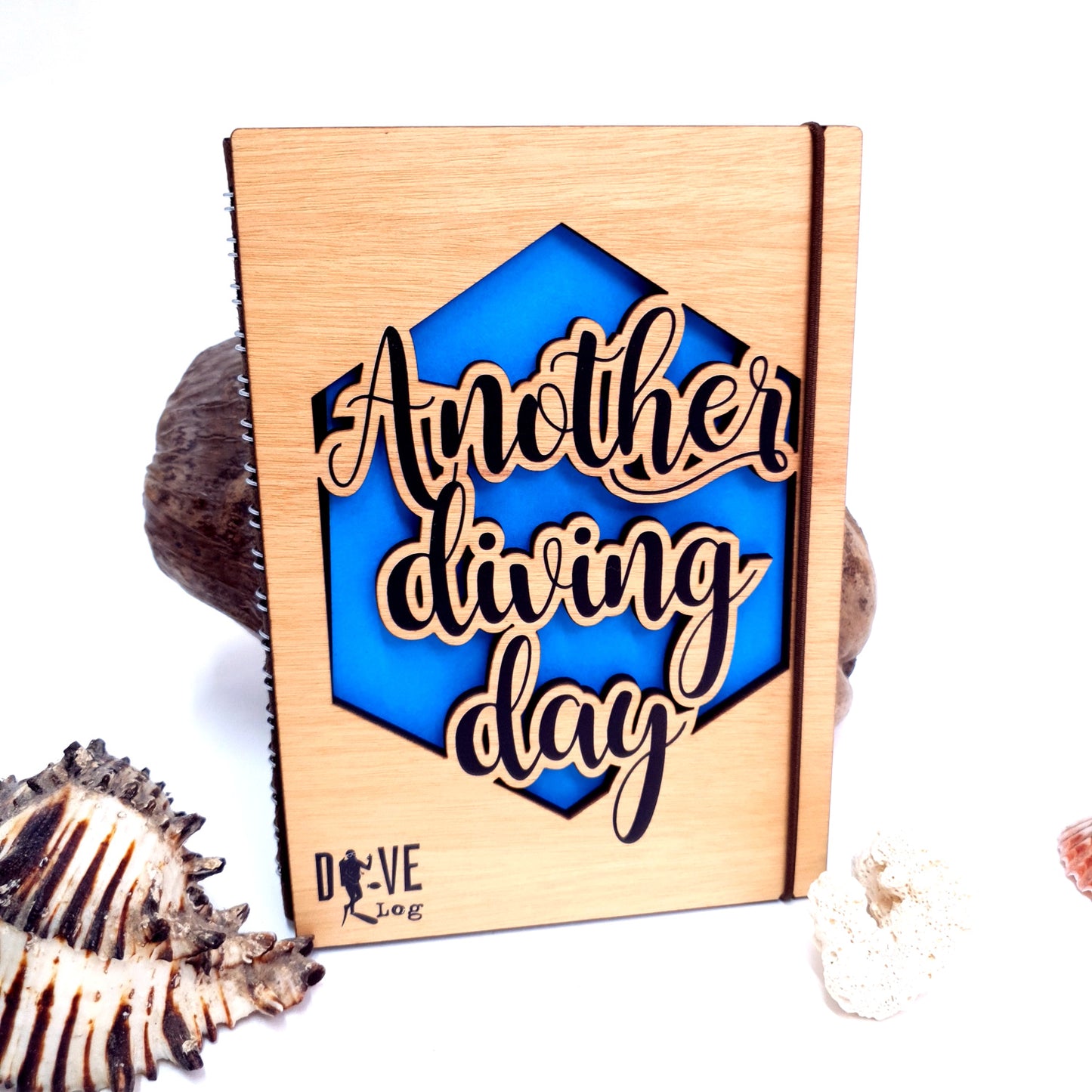 Another Diving Day- Wooden Dive Log