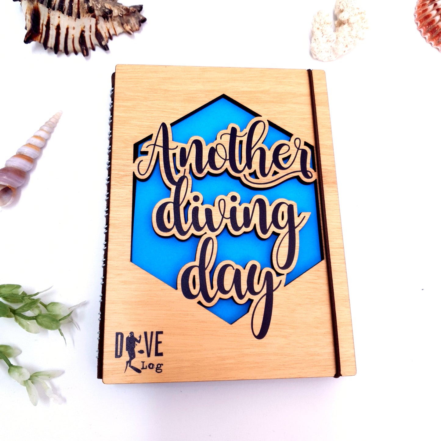 Another Diving Day- Wooden Dive Log