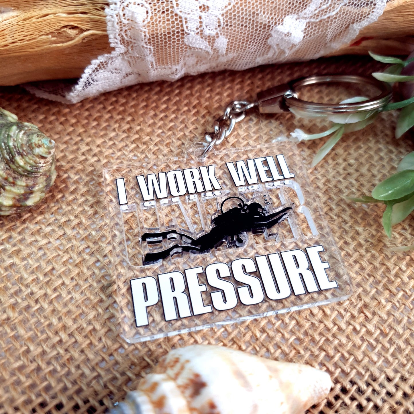 Acrylic Dive Keychain