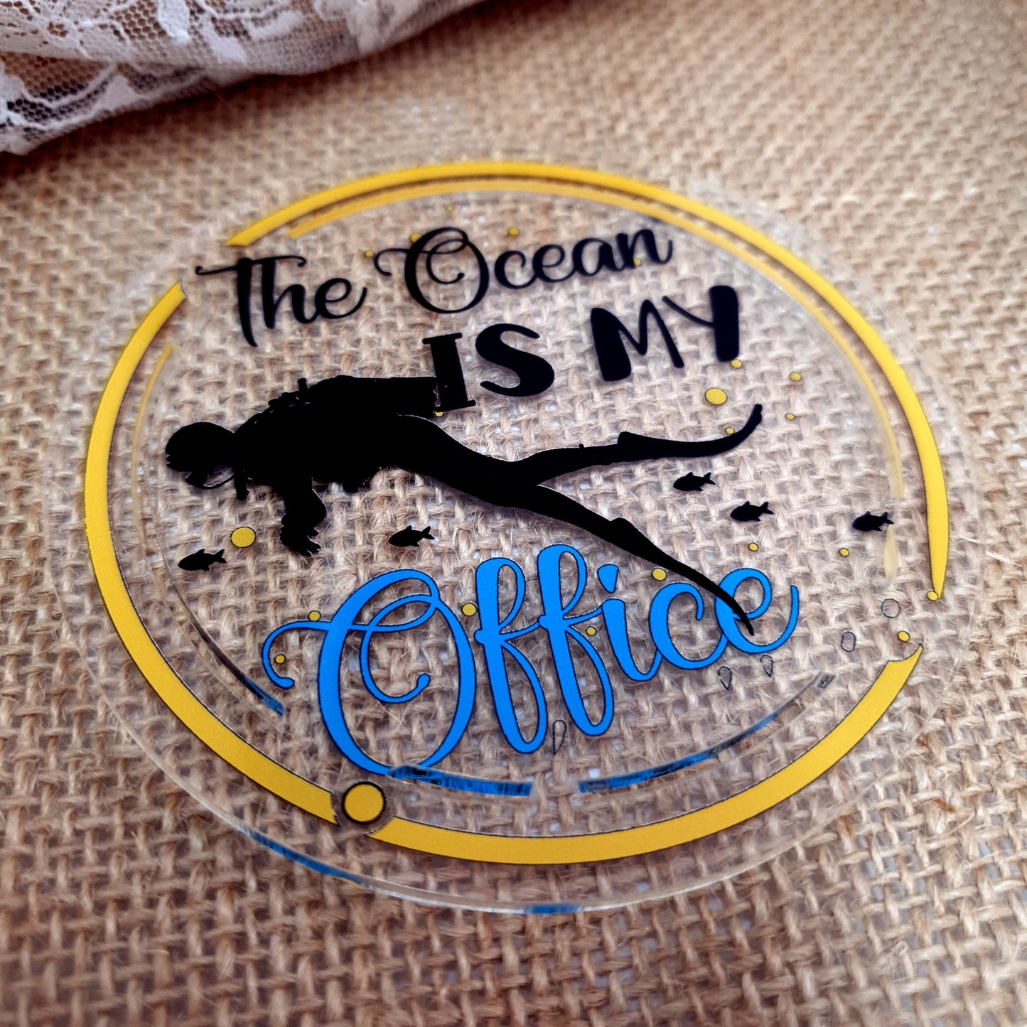 Acrylic Dive Coaster - Ocean