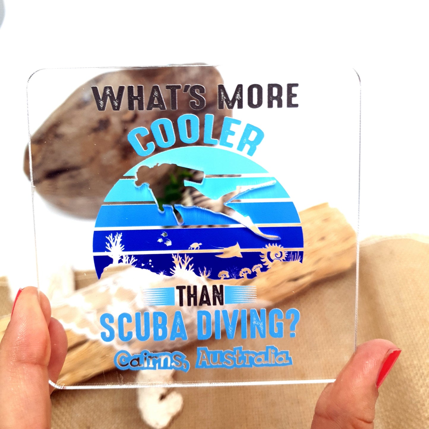 Acrylic Dive Coaster - What's Cooler than Scuba