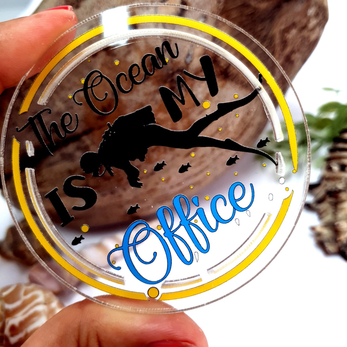 Ocean Office Acrylic Fridge Magnet