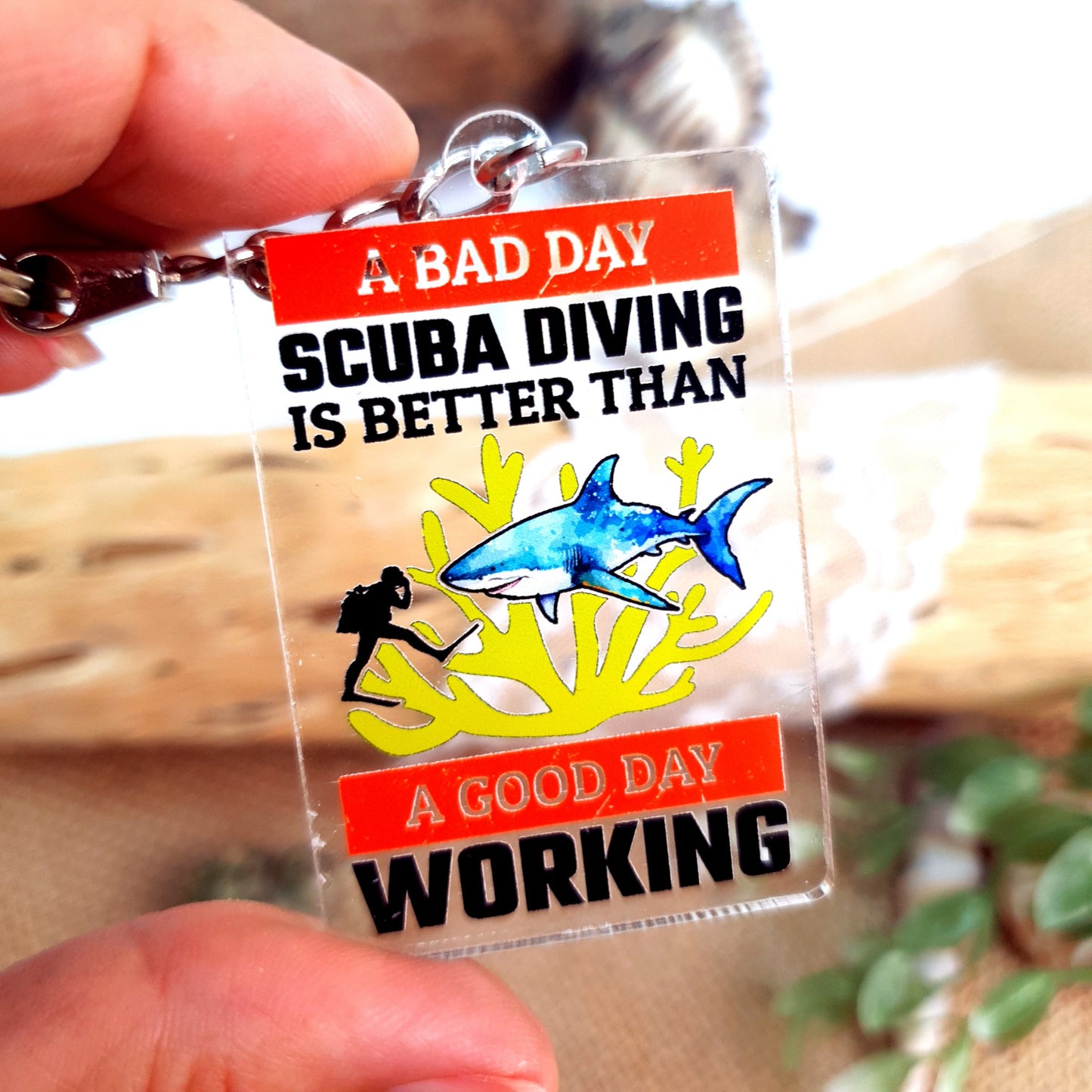 Dive Keychain Working Day