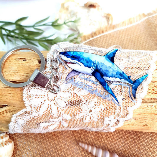 Acrylic Dive Keychain Shark