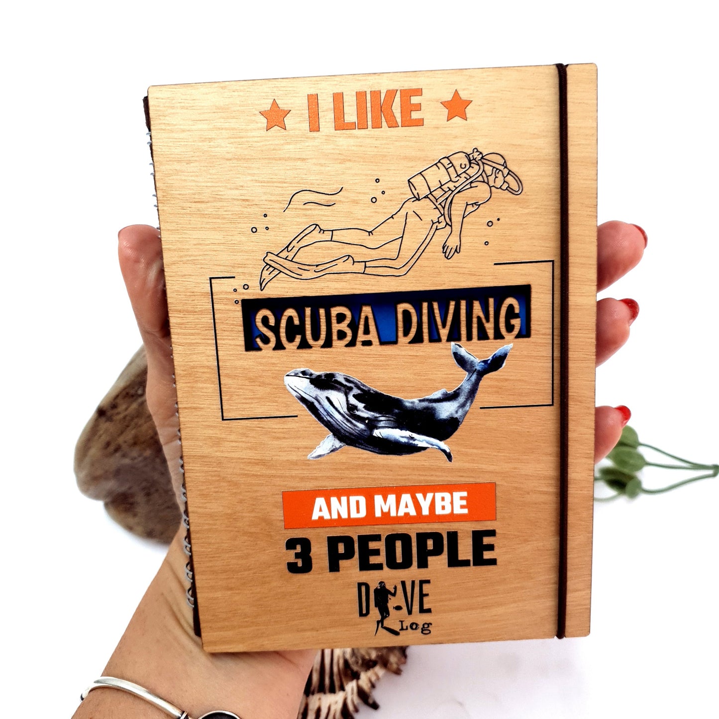 I Like Scuba Wooden Dive Log