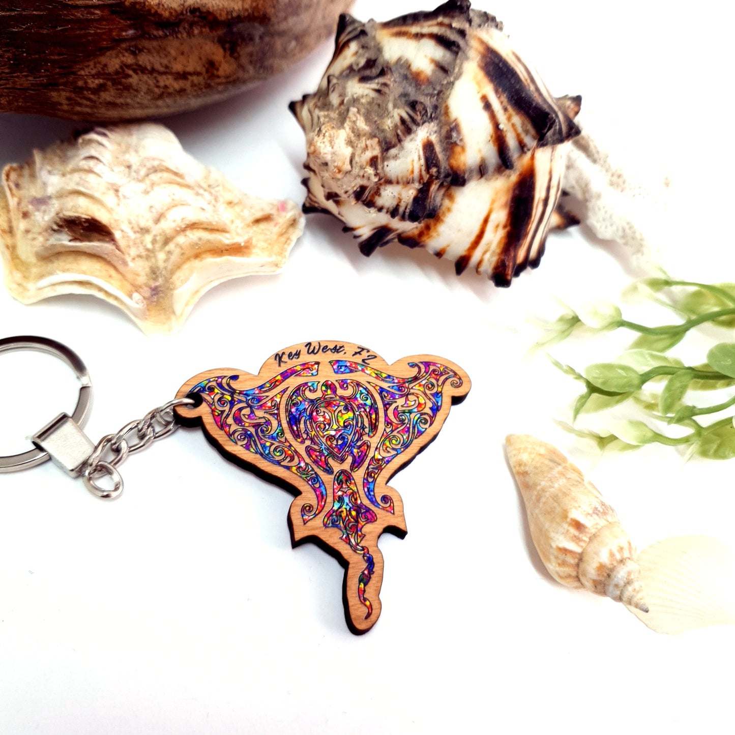 Wooden Keychain for Divers