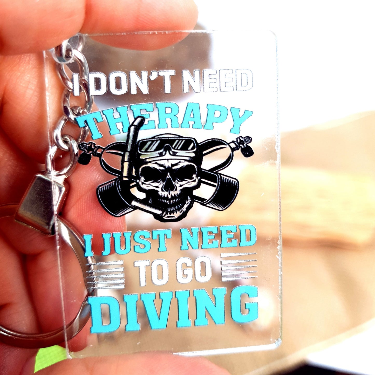 Acrylic Dive Keychain Therapy