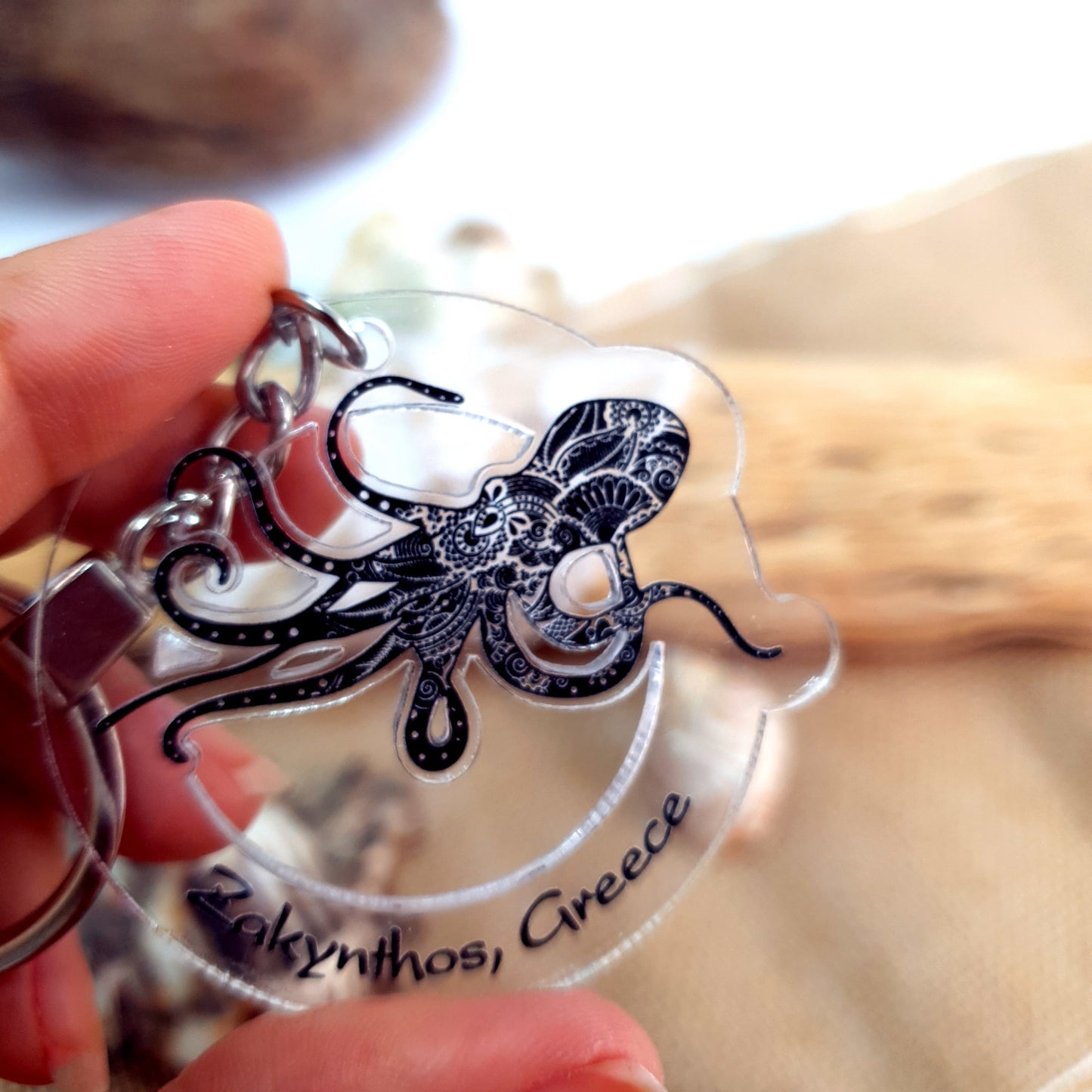 Acrylic Keychain Octopus