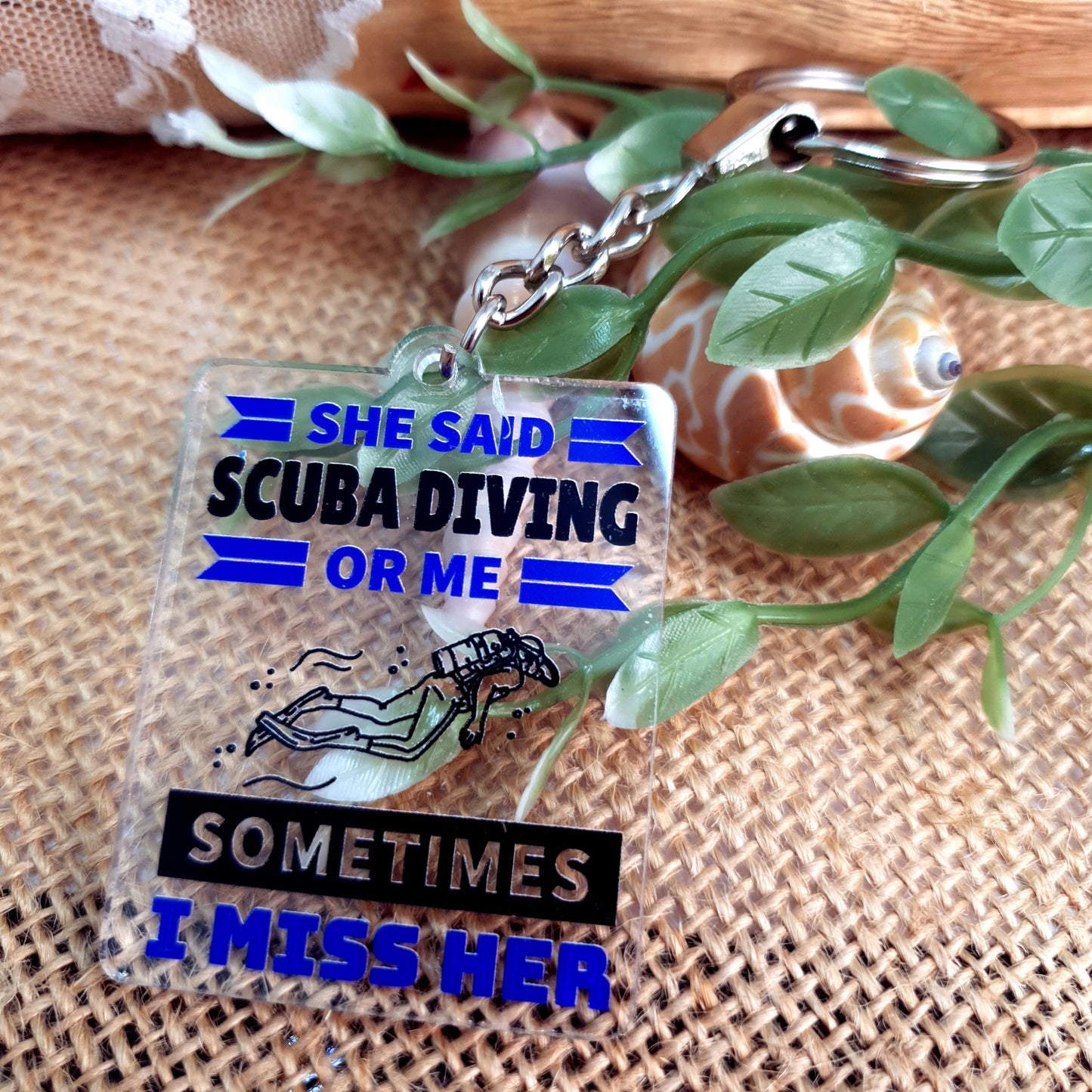 Scuba Acrylic Keychain