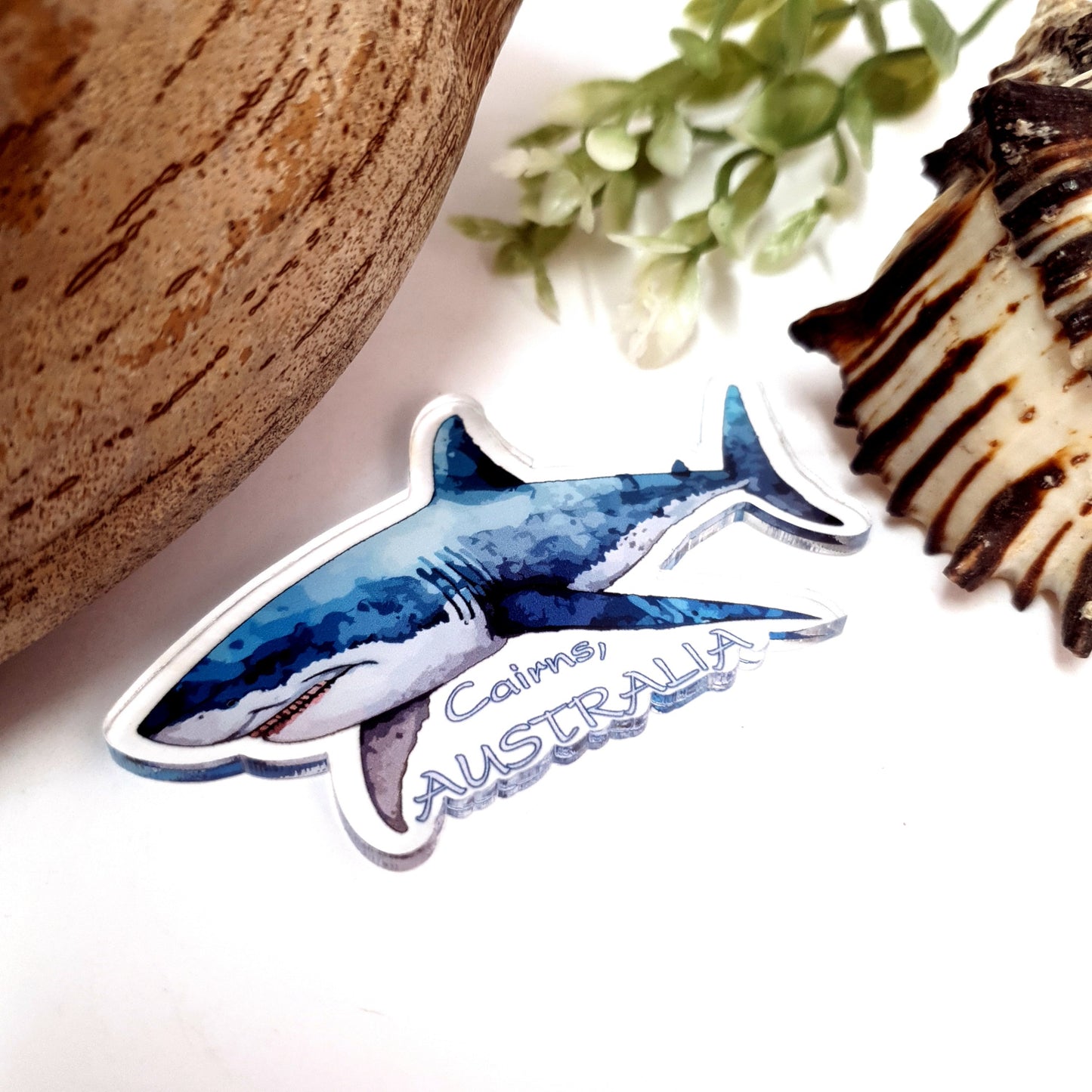 Blue Shark Acrylic Fridge Magnet