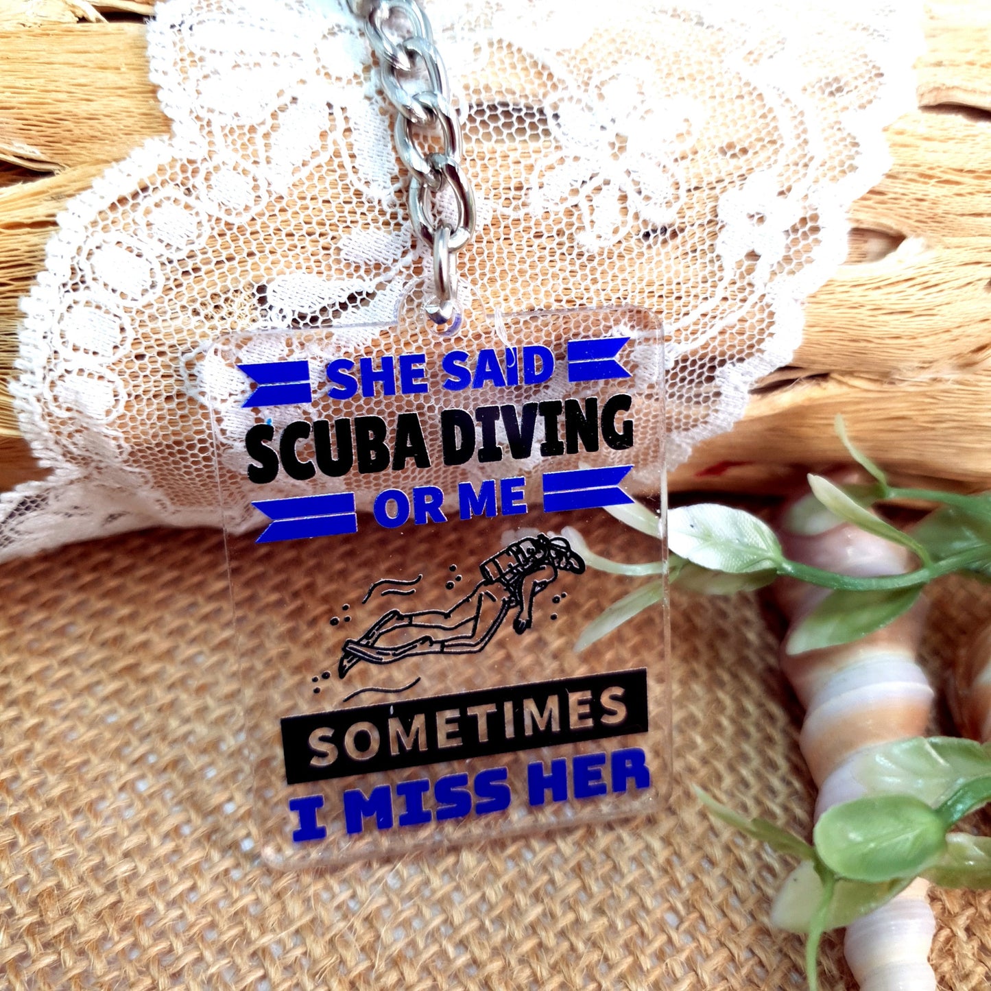 Scuba Acrylic Keychain