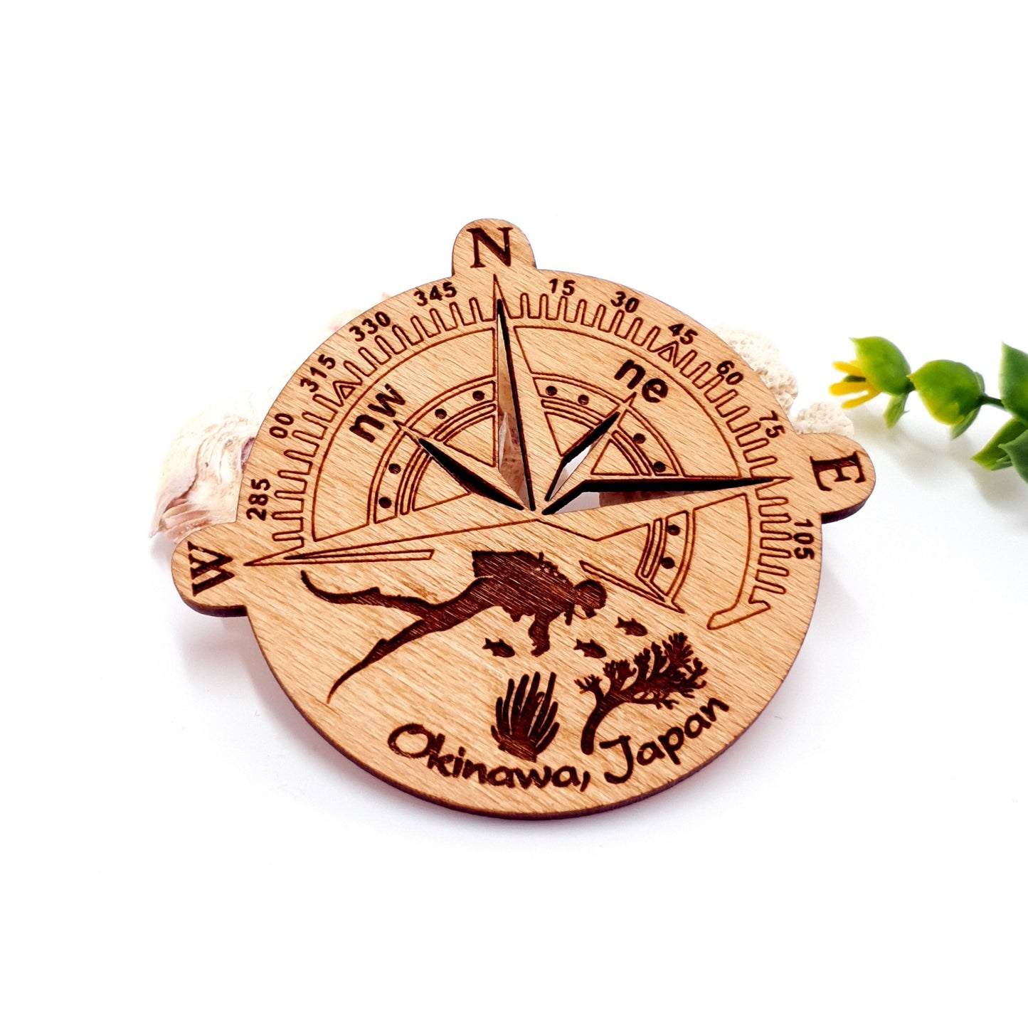 Direction Wooden Fridge Magnet