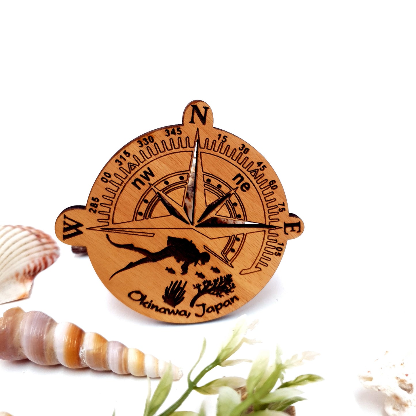 Direction Wooden Fridge Magnet